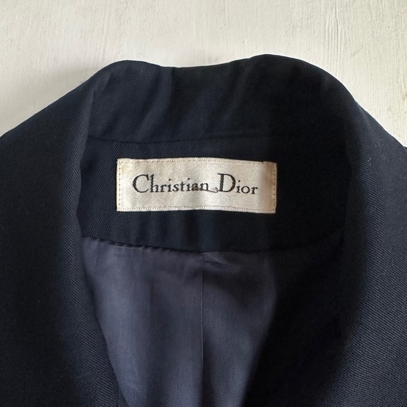 Rare Vintage Christian Dior Navy Blue Nautical Captain Jacket Blazer - Picture 3 of 8
